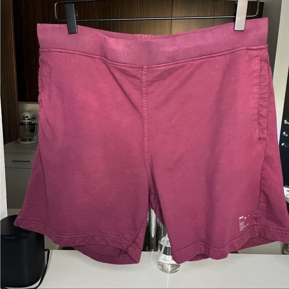 Onia Other - ONIA Garment Dye French Terry Short in Burgundy